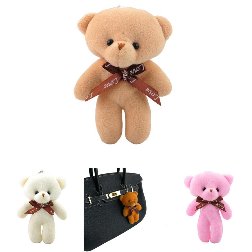 Adorable Plush Teddy Bear Keychain Pendant For Girlfriend Or Kids