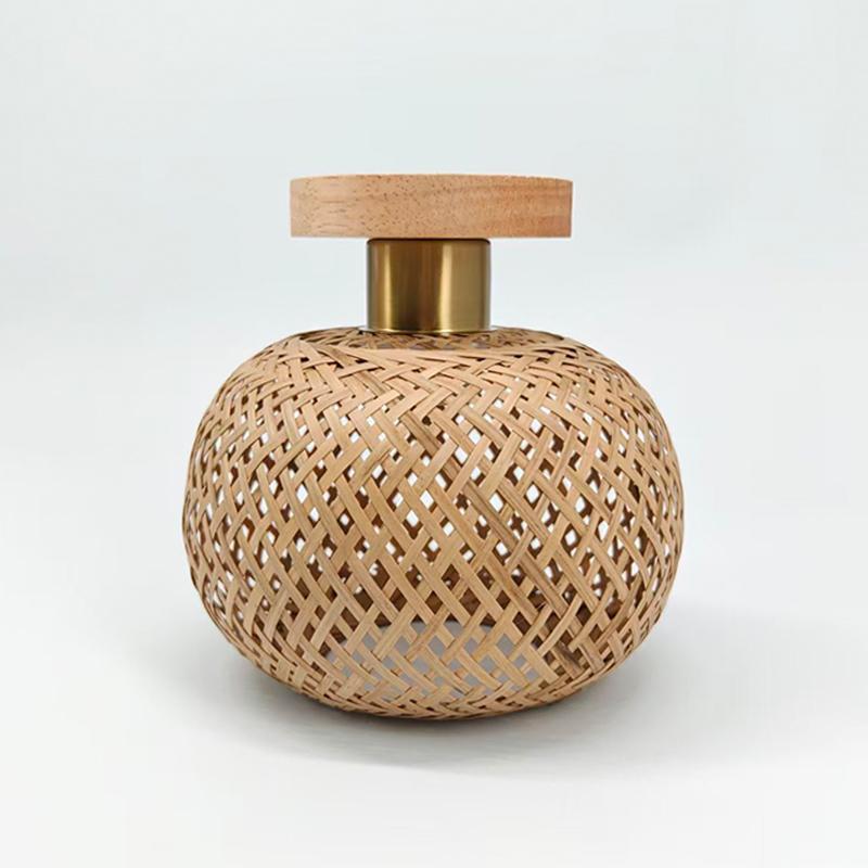 Retro Led Bamboo Woven Ceiling Lamp Corridor Aisle Living Room Ceiling Light E27 Woven Lamps Decorative Fixtures