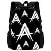 Fashion Hot Rapper Anuel AA Child School Backpack with Lunch Bags ,Pencil Bags ,School Bags for Boys Girls Best Gift