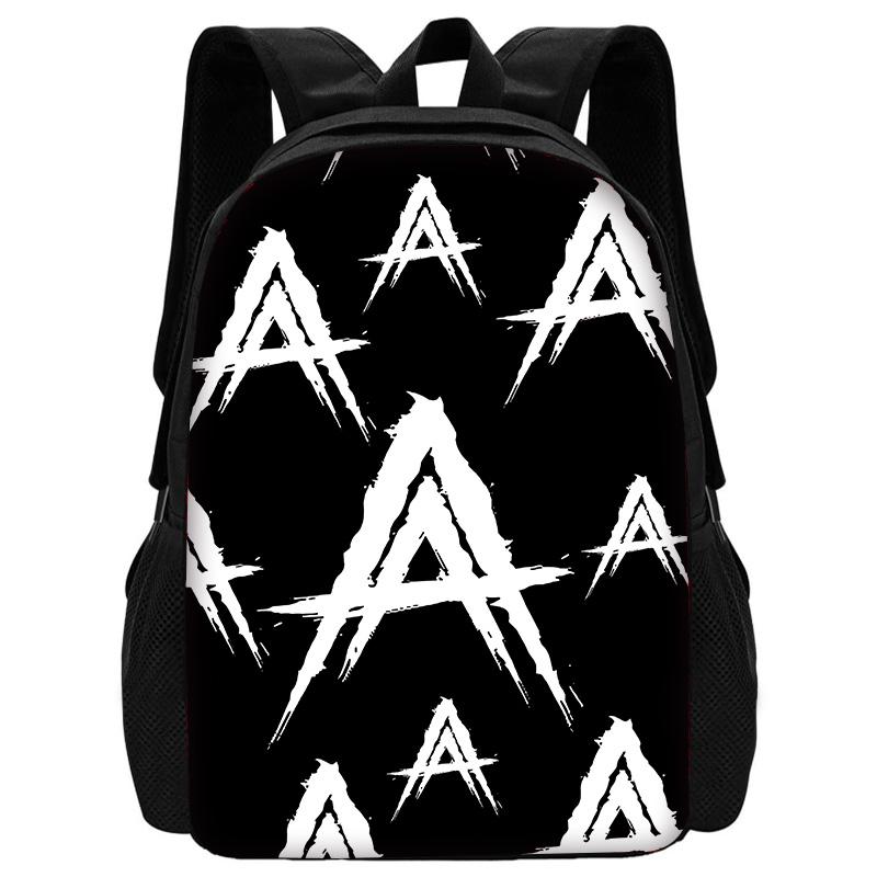 Fashion Hot Rapper Anuel AA Child School Backpack with Lunch Bags ,Pencil Bags ,School Bags for Boys Girls Best Gift