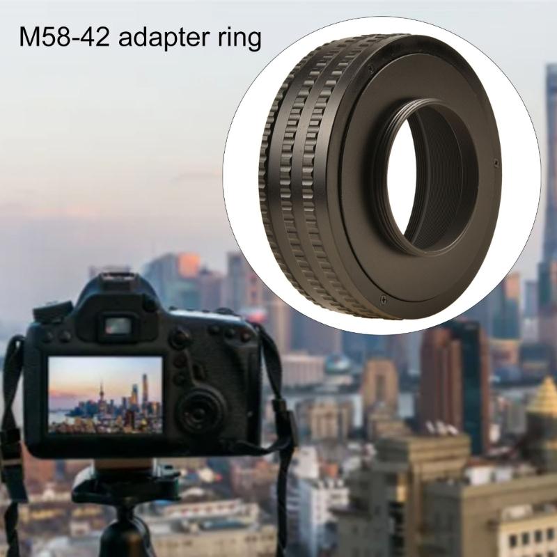 M58 To M42 25mm-55mm Adjusting Focusing Helicoid Adapter Extension Tube Lens Mount Converters for Various Cameras
