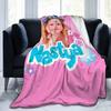 Throw Blanket Cute Like Nastya Micro Fleece Blanket Four Sizes Fashionable Portable Suitable For Sofa Nice Gift