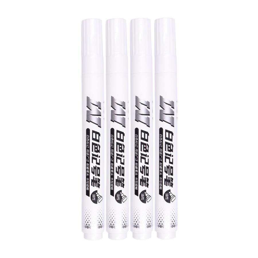 10/1pcs White Marker Pen Waterproof Oil Proof for Plastics Paper Signature Cardboard , Tires, Painting Metal Logistics, Factory