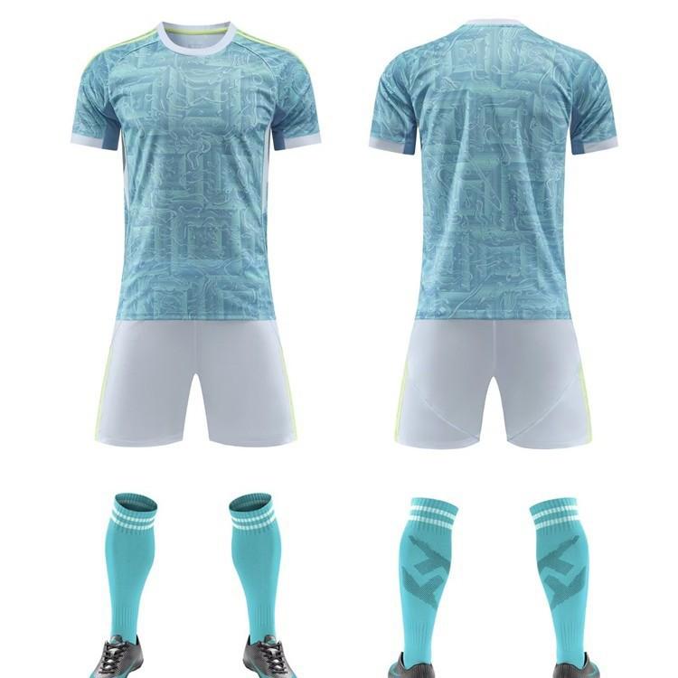 2526 blank version of football jersey set, club light board jersey DIY printed Messi C Rocyamal training jersey 18 yards