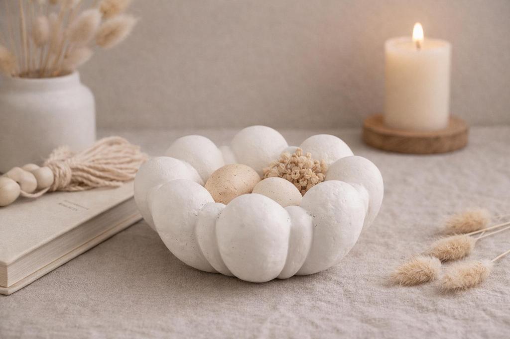 Modern Aluminium Decorative Bowl | Sculptural Centerpiece