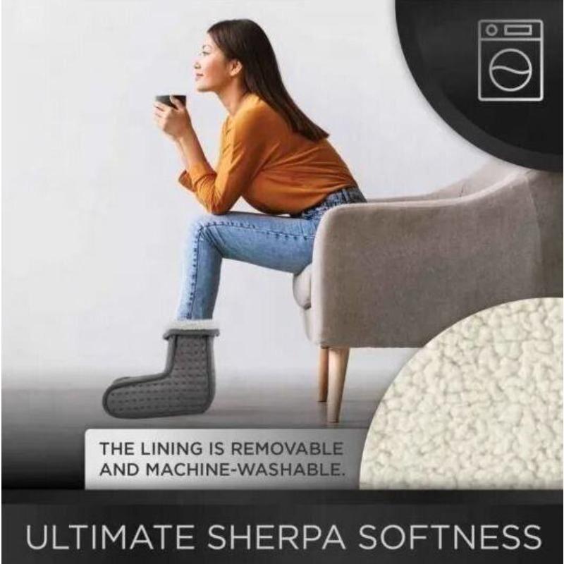 Winter Electric Heated Foot US/EU/UK Warmers Soft Feet Heating Pad 10-gear Adjustable Temperature Electric Shoe Heating Pad