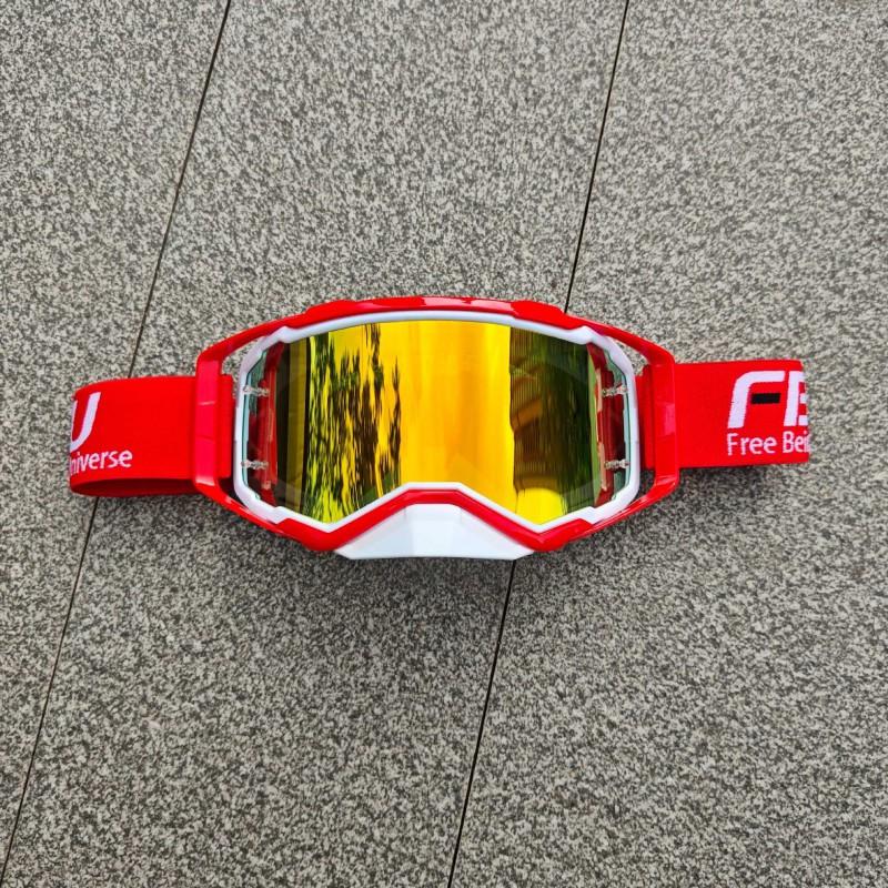 Motorcycle Dirt Bike Goggles Off-Road Riding Cycling Sports Windproof UV Protection Replaceable Lens Full Frame