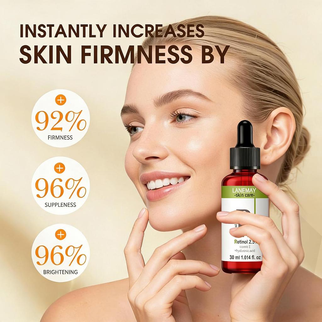 Retinol Facial Serum-Moisturizes And Htdrates The Skin To Keep The Horny Layer Moist And Soft-Suitable For All Skin Types, 30ml