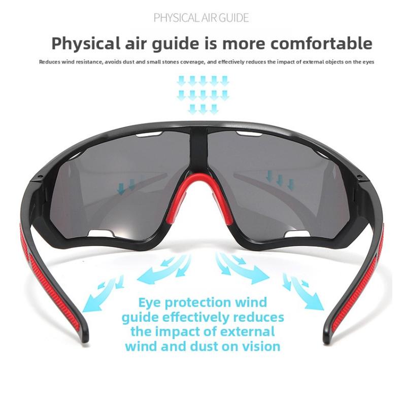 New colorful bicycle riding glasses women's sunglasses European and American outdoor sports sunglasses men's
