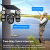 4G/WIFI Solar-powered Security Camera, Triple Lens, Triple Screen, Full-color Night Vision, Motion Detection, Wireless Monitoring