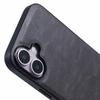 X-LEVEL Bojue-3 Series For iPhone 16 Case Anti-Scratch Leather Coated PC+TPU Back Cover