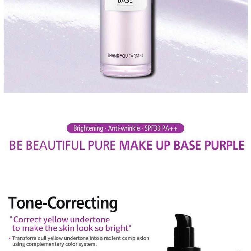 THANK YOU FARMER - Be Beautiful Pure Make Up Base SPF30 PA++ 40ml (Purple)