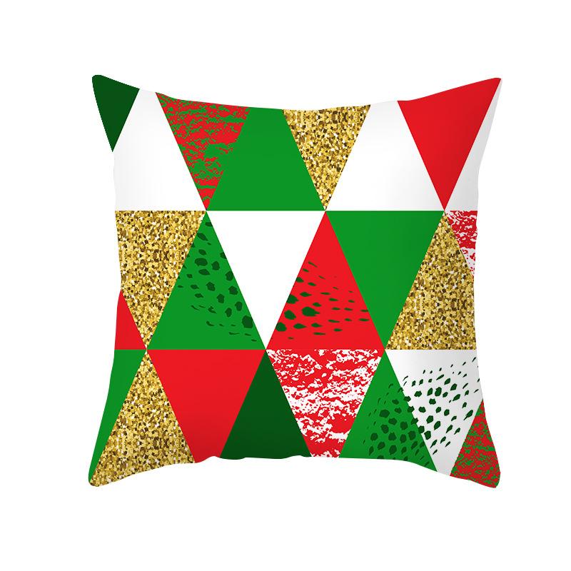 Nordic Christmas Pillowcase Printed Elk Snowflake Sofa Cushion Cover Office Cushion Cover Home
