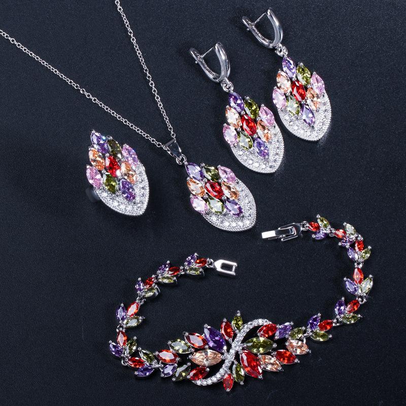 Ki0071 Dinner Banquet Dress Set, Noble Color Zircon Set, Color Retention