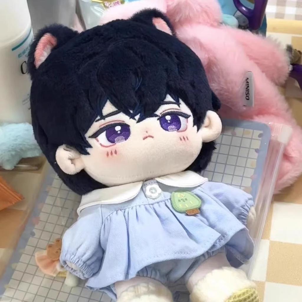 Unfinished Incident: Lu Cotton Doll 20cm Male Child with Bones Naked Child Doll Clothes Male Birthday Gift
