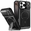 Military Armor Flip Camera Protect Phone Case For iPhone 17 12 13 16 Pro Max 14 15 Plus 16E 17 Air For Magnetic Fold Stand Cover