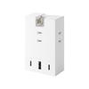 Power Strip with USB Outlets, 20W AC X 3, USB-A X 1, USB-C X 2, Direct Plug-in, 180-degree Swivel Plug, Surge Protection, Dustproof Shutters, W