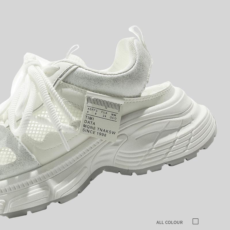 Léto nové síťované dámské bílé boty univerzální tenisky prodyšné skate boty módní ležérní boty módní pánské jednovrstvé boty