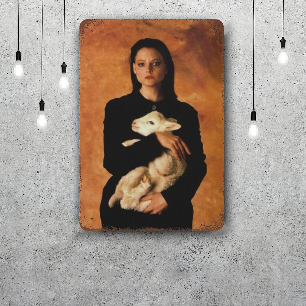 Silence of the Lambs Retro Vintage Tin Sign Poster Decorative Plaque Metal Plate Wall Decor
