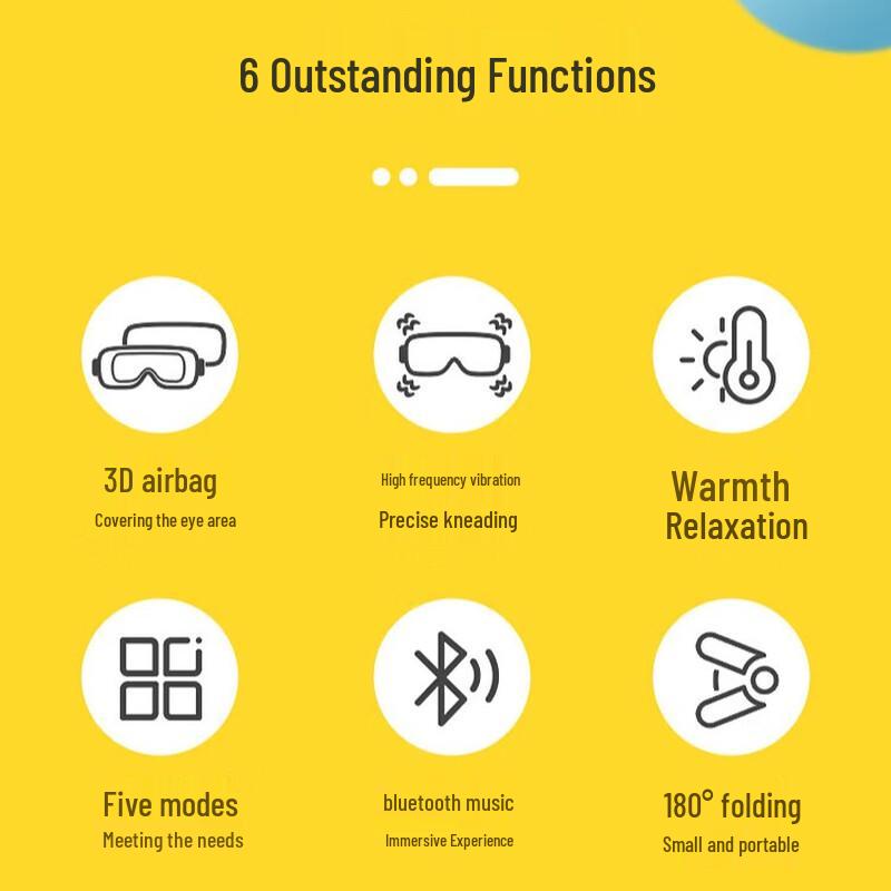 Ogawa Faltbarer Smart-Augenmassagegerät mit Wärme und Bluetooth