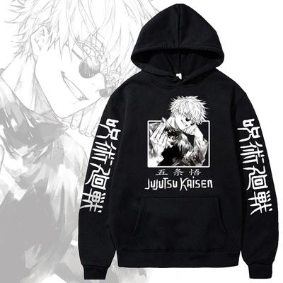 Gojo Satoru Printed Top Jujutsu Kaisen Anime Unisex Hip-hop Top Casual Hoodie