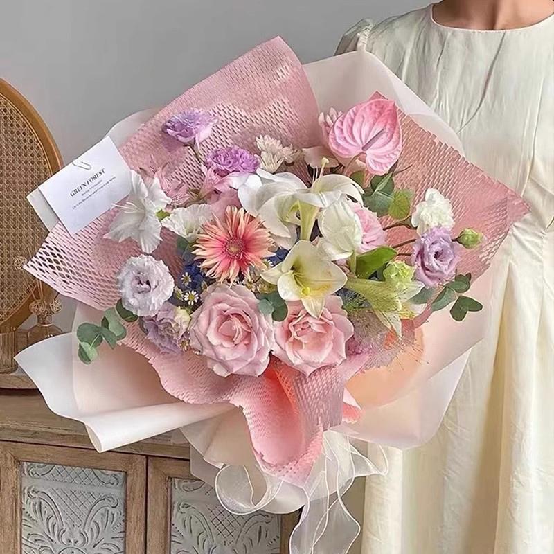 Paper Korean For Flowers Honeycomb Bouquet Wrapping Paper Flower Packaging Papers Parents Day Gift Diy Materials