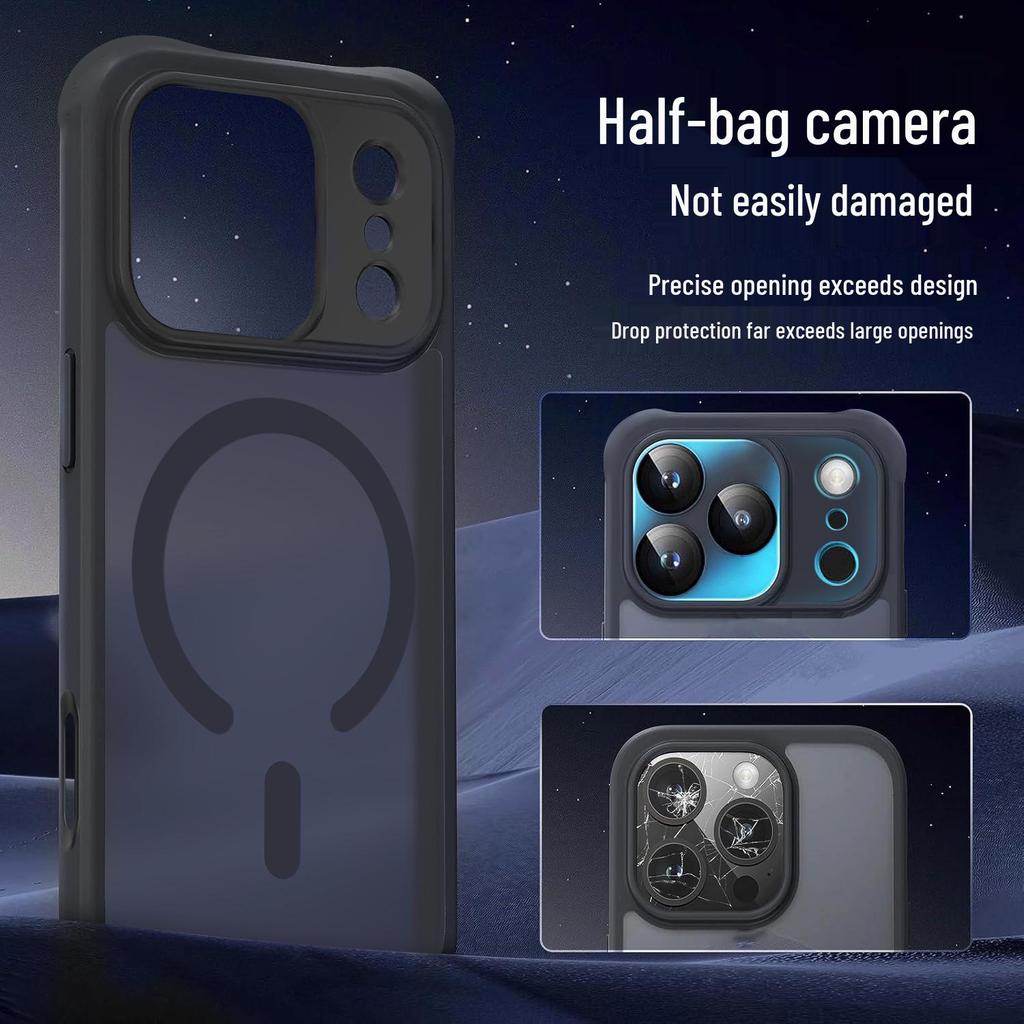 Matte Skin-Feel Magnetic Anti-Drop Protective Case for iPhone 17 Pro Max