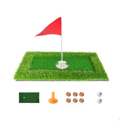 Floating Golf Green Pad Balls Tee Practice Hitting Mat Chipping Artificial