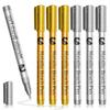 High-Gloss Gold and Silver Metal Paint Pen - Waterproof, Fade-Resistant DIY Signature & Invitation Marker