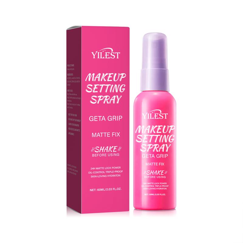 Olievrije Fixeerspray voor Vette Huid - Oliecontrole & Glansvrij, 12 Uur Langhoudend, Mat Effect, Niet-comedogeen