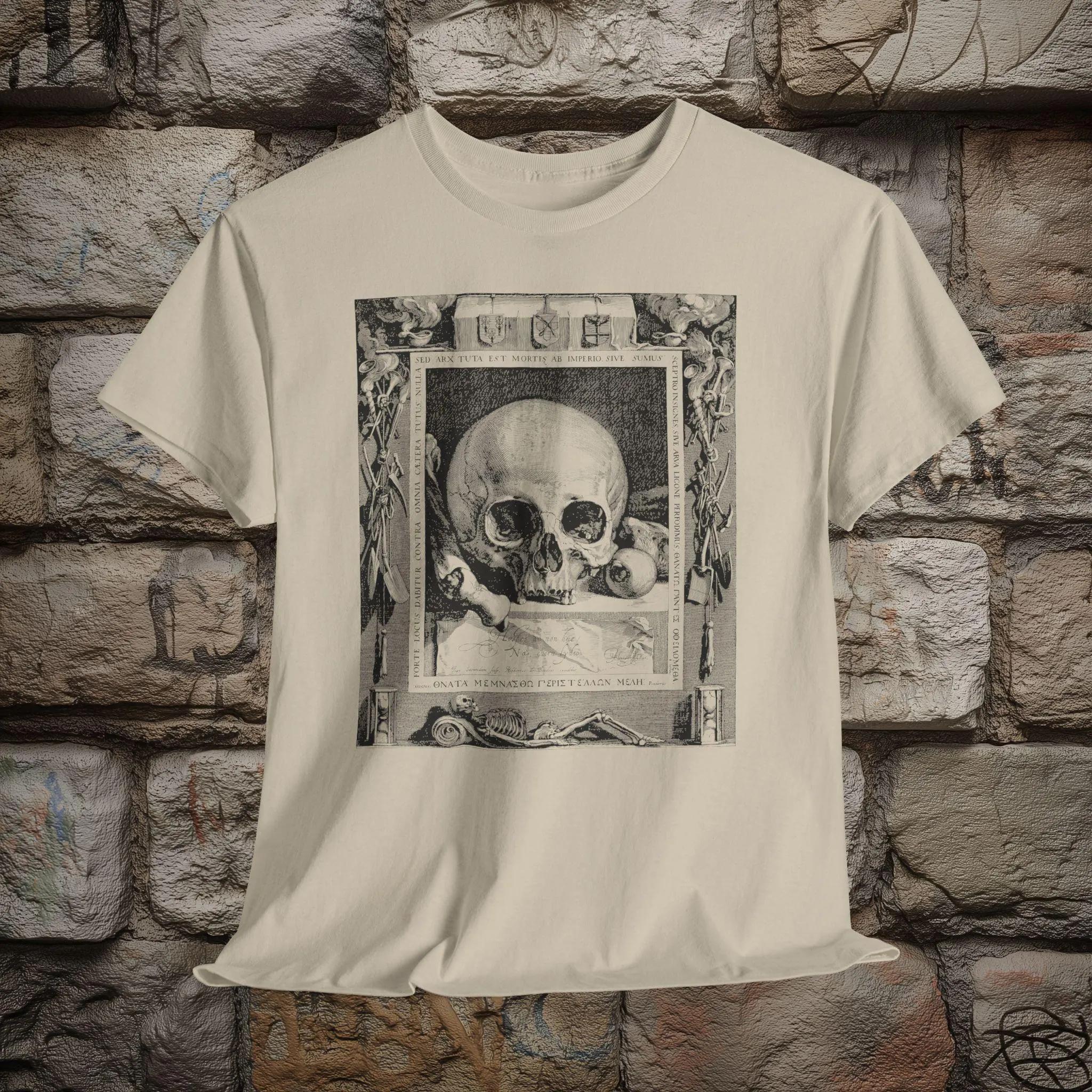 MeUnisexto Mori Stoicism Still Life with Skull Jan Saenredam Print Unisex Tshirt Graphic T Shirts Retro Streetwear Highquality Tee S