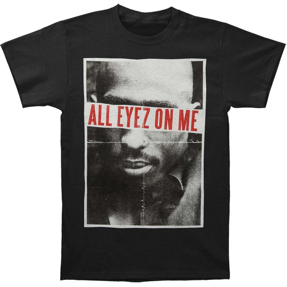 Tupac All Eyez Slim Fit T-shirt X-Large Black Unisex T-Shirt XL