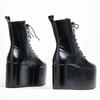 11CM Vysoký Podpatek Goth Rave Krajková Kotníková Bota Platforma Funky Punk Boty Unisex