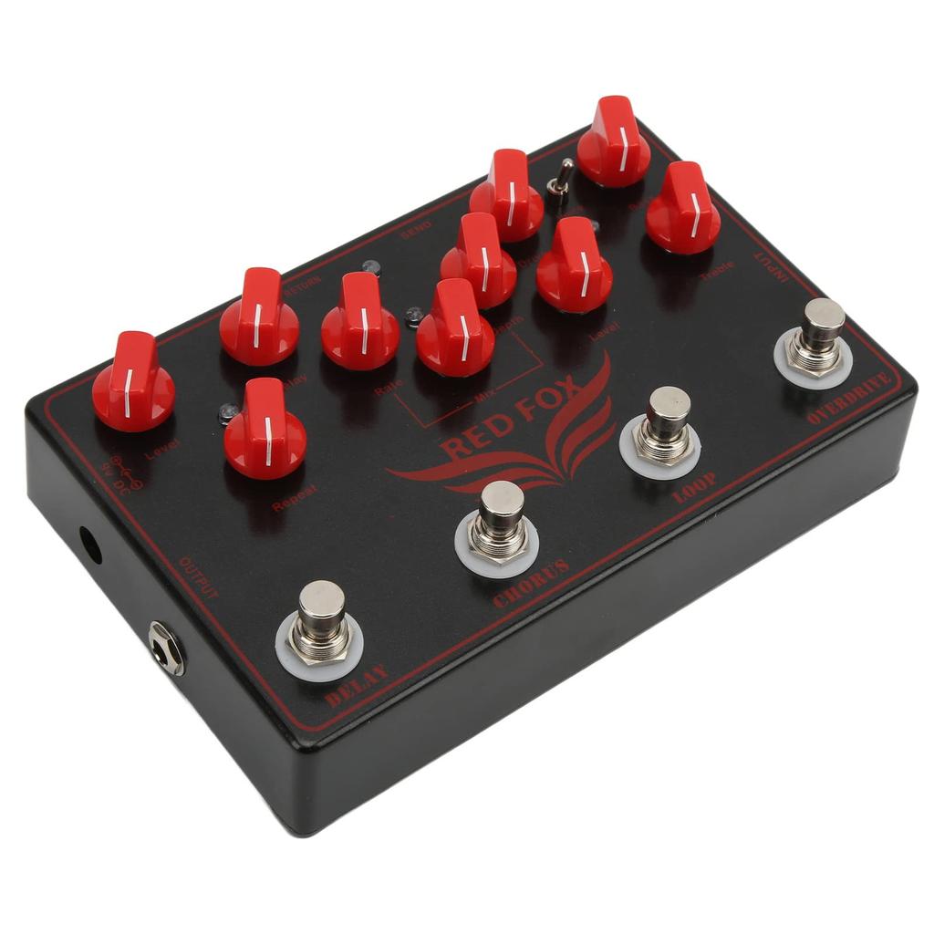 Synthesizer Guitar Pedal Delay Chorus Loop Overdrive Accessories Multi-Effects 4-in-1