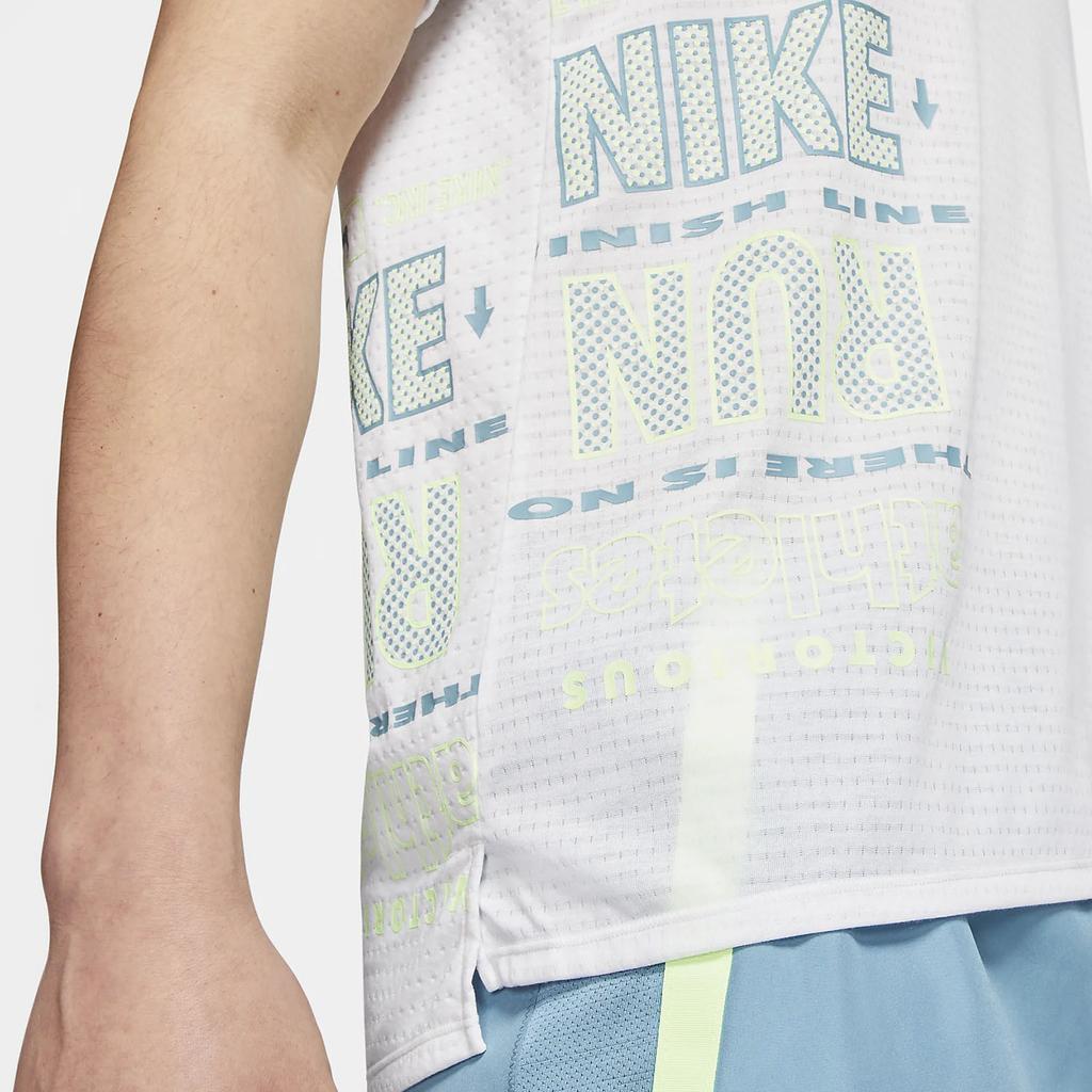 Nike Rise 365 Future Fast Running Short Sleeve T-Shirt Men Tops White CK0678-100