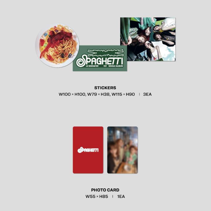 Pre-order LE SSERAFIM 1st Single Album SPAGHETTI Vinyl