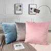 Solid Color European Style Pillow Case Office Velvet Pillow Home Waist Pillow Cushion