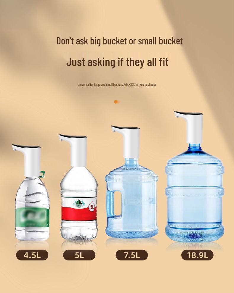 Rongsida Electric Self-Priming Portable Water Dispenser, Fully Automatic Pump for Bottled Water