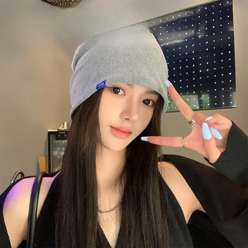 Small Pile of Hats on The Face Show Off  Men and Women's Same Style New Ins Japanese Versatile Trendy Baotou Cold Hat Confinement Hat Korean Version
