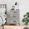 Nightstand, Concrete Gray, 40X40X66 Cm