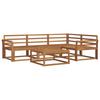 Outdoor Sofa Set 5 Pcs Natural Solid Acacia Wood