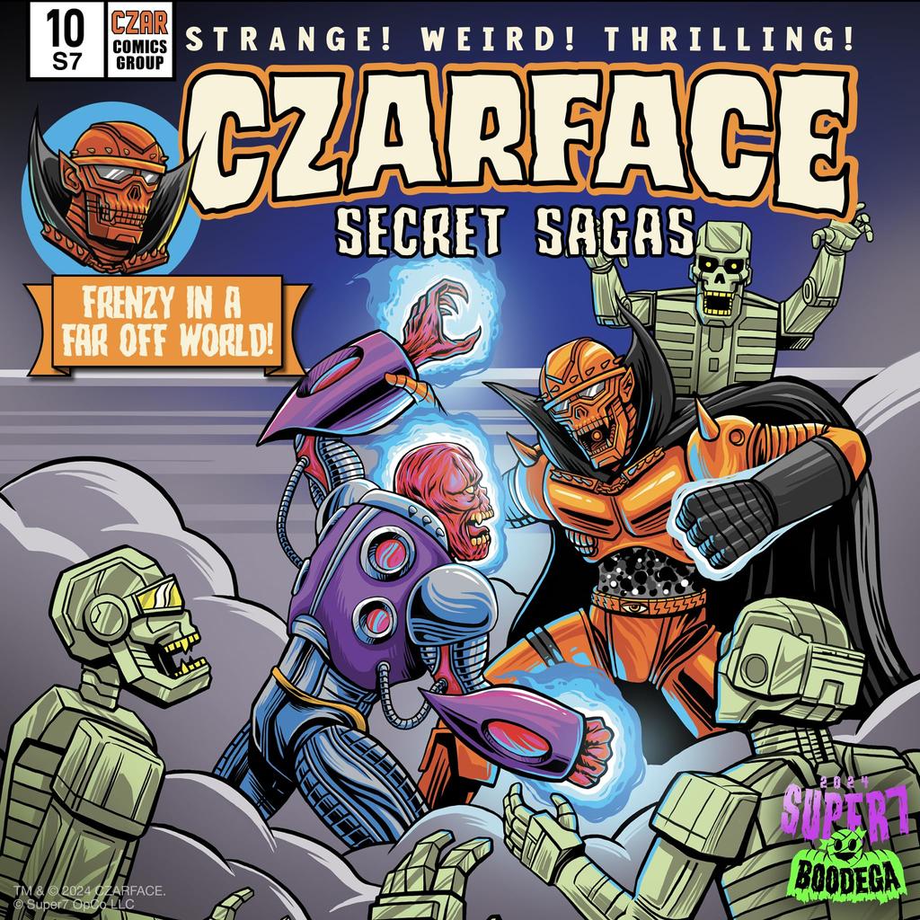 Super7 Czarface Orange Black Czarface Action Figure Classic Hip Hop Collectibles and Retro Toys & - 3.75"