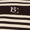 Bcbg Mock Neck Stripe Knit Top B3w9k305