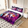 3pcsK-Pop Demon Hunters Printed Chipless Bedding Set Multi Size Bedding Decoration for Bedrooms and Dormitories, Machine Washabl