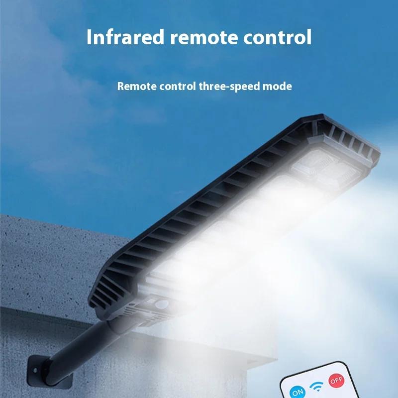 Integrated Remote Control Courtyard Wall Light Outdoor Waterproof Solar Light - Human Body Sensing Street Light