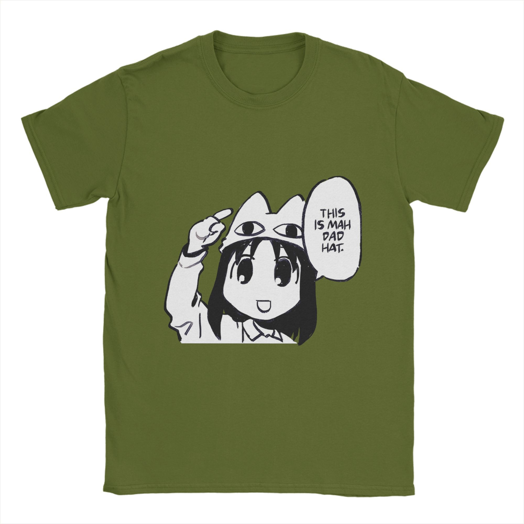 

Ayumu Osaka Cotton T Shirt For Men Summer Azumanga Daioh Aesthetic T-Shirts O Neck Popular Tees Oversized Wholesale Clothing 4XL