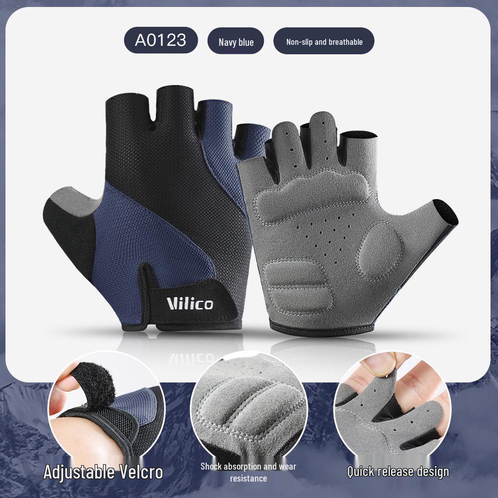 Men's & Women's Breathable Half Finger Cycling and Fitness Gloves