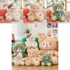 Adorable Green And Champagne Bear Plush Toy With Soft Pp Cotton Filling For Kids