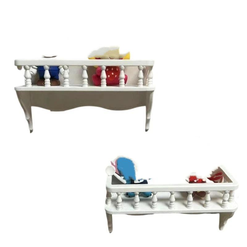 1Pcs 1: 12 Dollhouse Simulation Wall Mounted Storage Rack Scene Decoration Micro Model Miniature Building Model Accessories