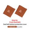 Car Buckle Protective Cover Fur Leather Safety Belt Protector Auto Accessories For Mazda 3 6 2 Axela CX5 CX3 CX30 CX9 Atenza IUE2